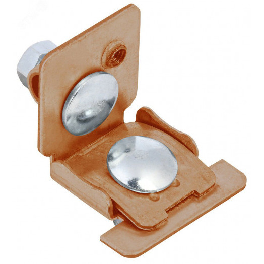 Держатель проводника круглого 6-10мм для фальца 0,6-8мм медь