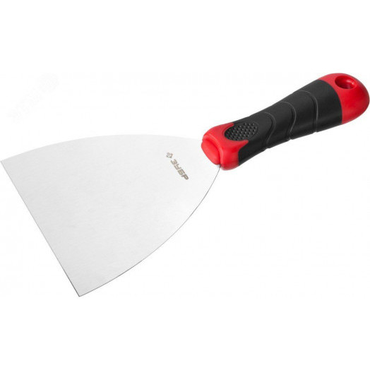 Шпатель ''Мастер'', профилированное нержавеющее полотно, 2к ручка, 120мм