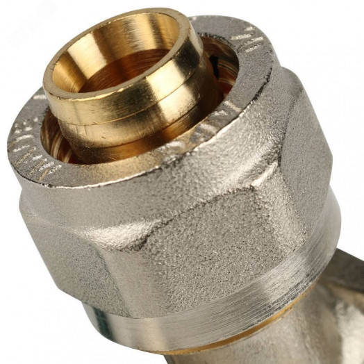 Угольник ВР 1/2'х16 настенный с креплением, для металлопластиковых труб винтовой