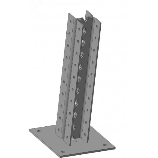 Стойка напольная (потолочная) сдвоенная СНПС400 УТ1,5,горячее цинкование(толщина покрытия 40 -120мкм), S2,5