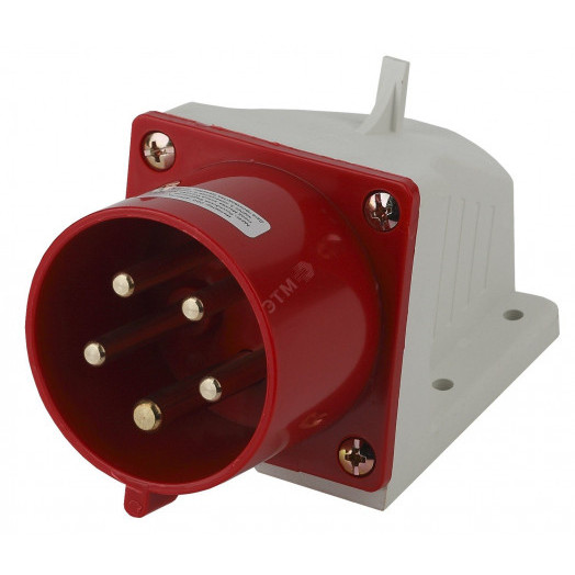 Вилка стационарная 525 3Р+РЕ+N 32А 380В IP44 (10/60/720) VS-32-3P-PE-N-IP44