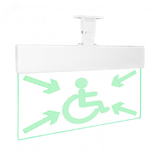 Оповещатель световой (пиктограмма) зеленые светодиоды