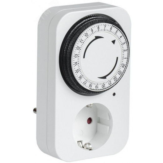 РТМ-2 Розетка-таймер мех инд 15мин 24ч 96on/off 16А IP20