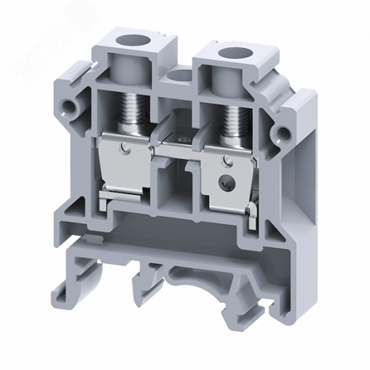 Клемма проходная 10 кв.мм винтовая OptiClip CTS-10-I-57A-(0,5-10)-серый