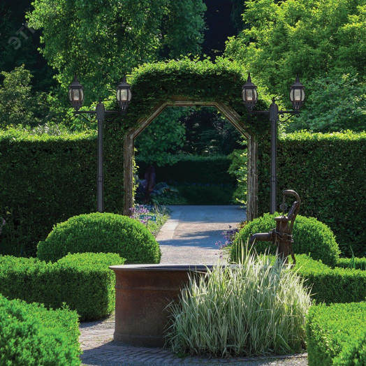 Светильник 8114 2х100W 230V E27 2х(160х160)х2300мм черный