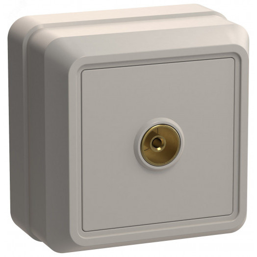 ОКТАВА Розетка телевизионная бежевая