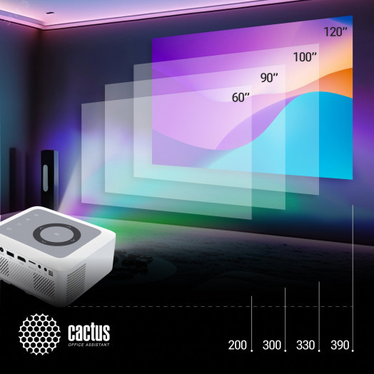 Проектор ламповый для экрана CS-PRE.08WT.WXGA LCD 1500Lm LS 150Lm ANSI (1280x720) 1xUSB typeA 1xHDMI