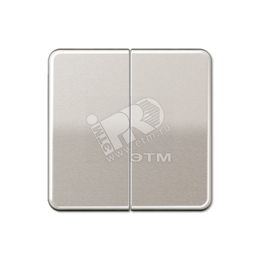 Клавиши для сдвоенных выключателей и кнопок  платина