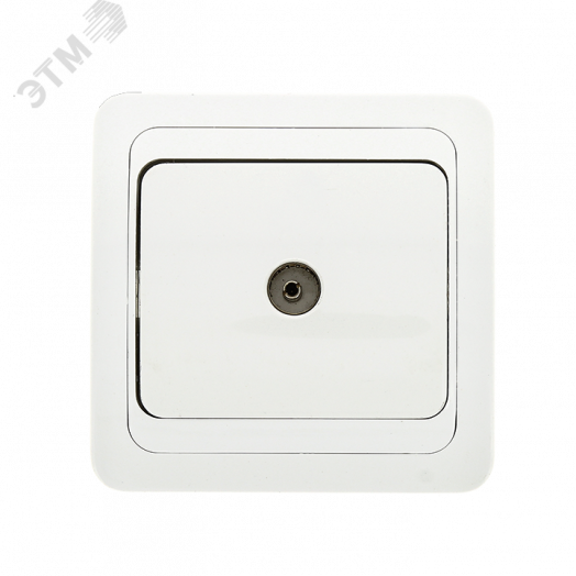 Лондон Розетка телевизионная TV 75Ом 5-862МГц белая