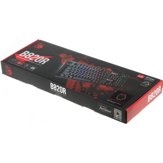 Клавиатура Bloody B820R, USB, for gamer LED, черный