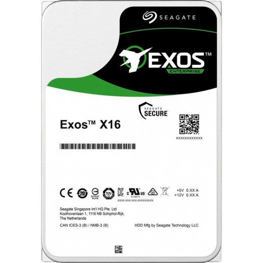 Жесткий диск 12TB Exos X16 3.5'', SATAIII, 7200 об/мин, 256 МБ