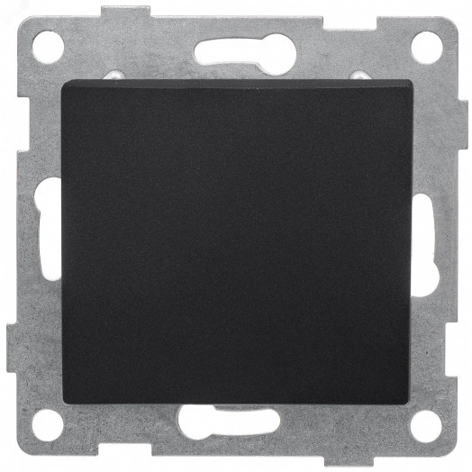 GUSI Bravo механизм выключателя 1кл., скрытая  установка,  10А, 250В. Цвет: графит.