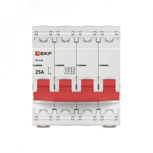 Выключатель нагрузки ВН-63N 4P 25А PROXIMA