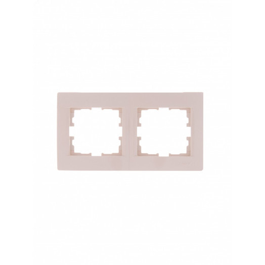 KARINA Рамка 2-ая горизонтальная б/вст крем (10шт/120шт)