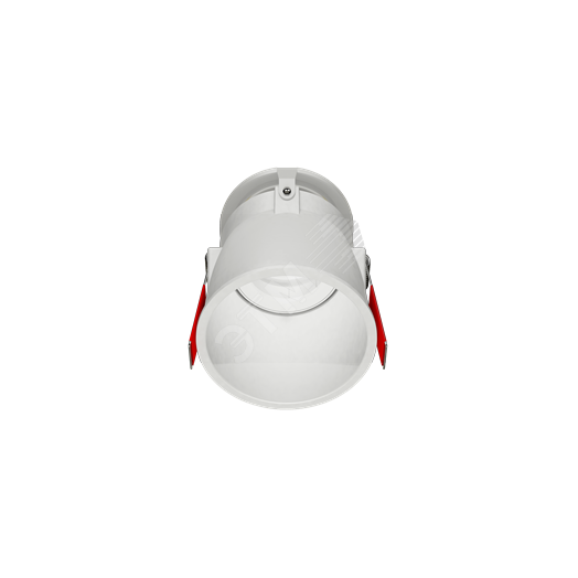 Рамка для модульного светильника FLEX 50 05 круглая встраиваемая утопленная 95х70мм RAL 9010 поворотная ВАРТОН