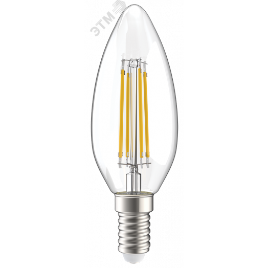 Лампа светодиодная C35 свеча прозрачная 5Вт 230В 3000К E14 серия 360° IEK