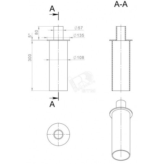 Переходник под торшерный светильник