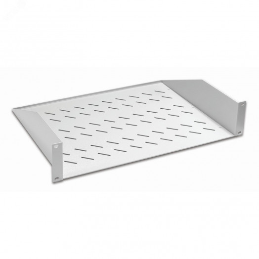 Полка консольная 19', 2U глубина 350мм, нагрузка до 25 кг, сер. DATAREX