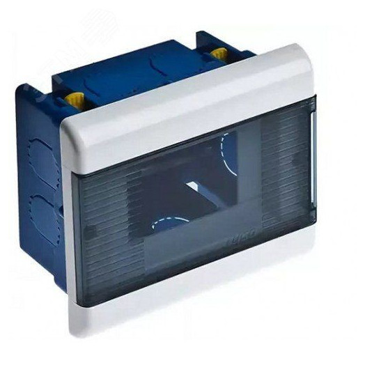 Щиток распределительный встраиваемый для ГСК на 4 модуля с дверцей белый IP40 (ЩРв-П-4)