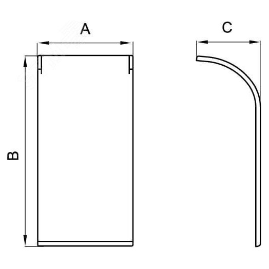 Накладка на стык профиля 110х50мм серый металлик
