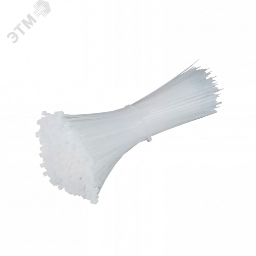 Кабельные стяжки (хомуты) PCT 3,6x300-100 белые PA6.6 (100 шт/уп)