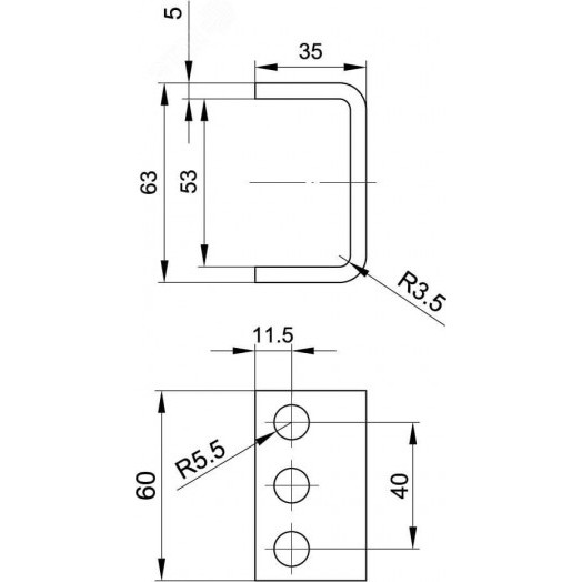 Крепление для профилей BPL29/BPM29 неоцинкованое