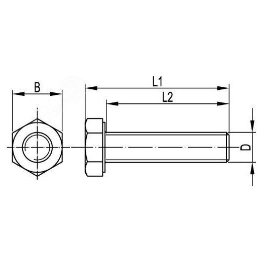 Болт шестигранный М8х16 inox