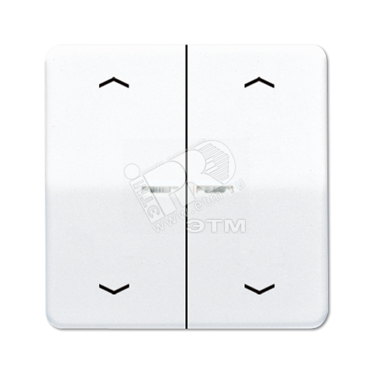 Клавиши для сдвоенной кнопки BCU  белые