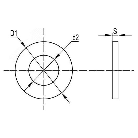 Шайба М16 узкая DIN125