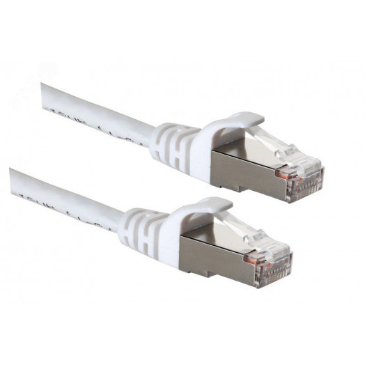 Патч-корд CAT6A SLIM-LINE S/FTP LSZH Белый 1.5м