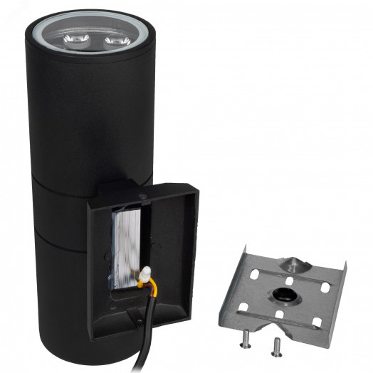 Светильник светодиодный PWL-26090/30D 2x5w архитектурный IP65 6500К черный