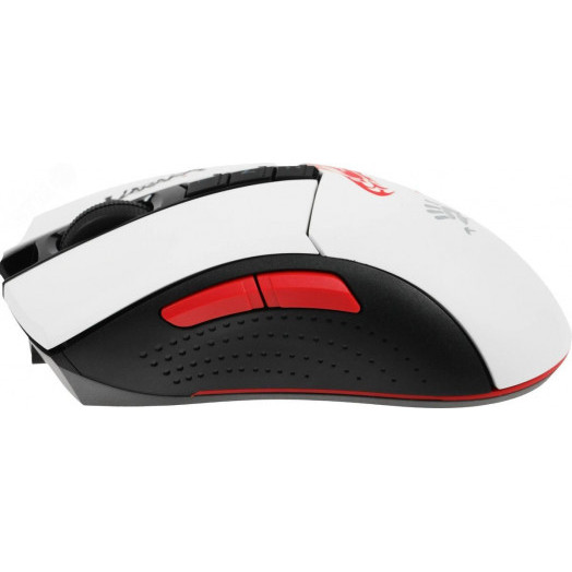 Мышь беспроводная Bloody R90 Plus Naraka, оптическая, USB, 5000dpi, 7 кнопок, белый/рисунок