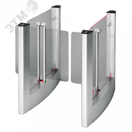 Турникет тумбовый моторизованный Quick Line c картоприёником, центральный элемент, встроенные считыватели EM-Marine 2 шт., ширина прохода 660 мм