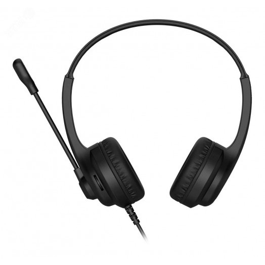 Гарнитура накладная HU-8, кабель 2м, USB, черный