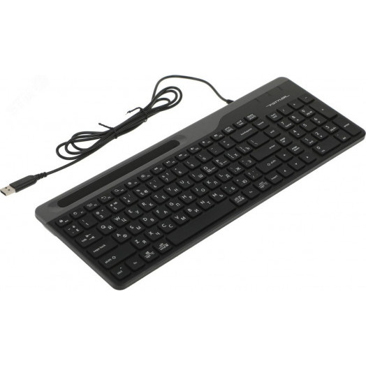 Клавиатура Fstyler FK25, USB, slim, черный/серый
