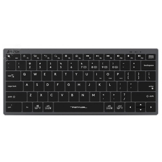Клавиатура беспроводная Fstyler FBX51C, USB, BT/Radio, slim, multimedia, серый