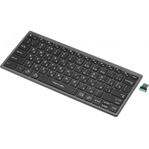 Клавиатура беспроводная Fstyler FBX51C, USB, BT/Radio, slim, multimedia, серый