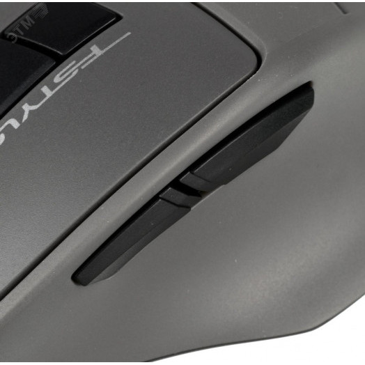 Мышь беспроводная Fstyler FG30S, оптическая, USB, 2000dpi, 6 кнопок, бесшумные кнопки, серый
