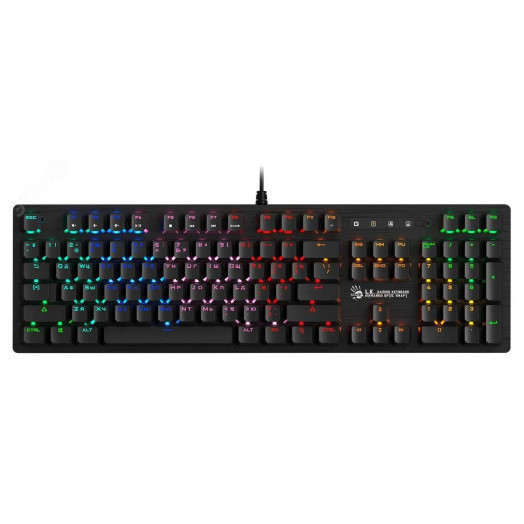 Клавиатура Bloody B820R Blue S, USB, for gamer LED, черный
