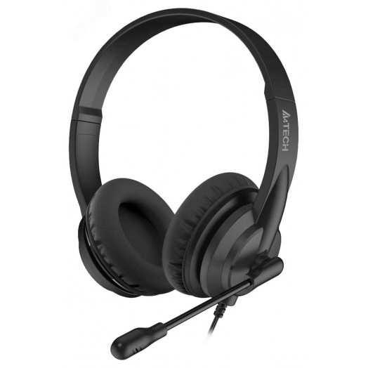 Гарнитура накладная HS-10, кабель 2м, черный