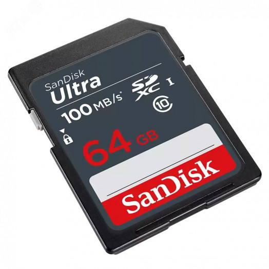 Карта памяти 64GB SD Ultra, SDXC, 100 МБ/с, Class 10