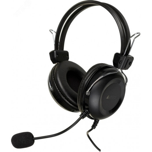 Гарнитура накладная HU-35, кабель 2м, USB, черный