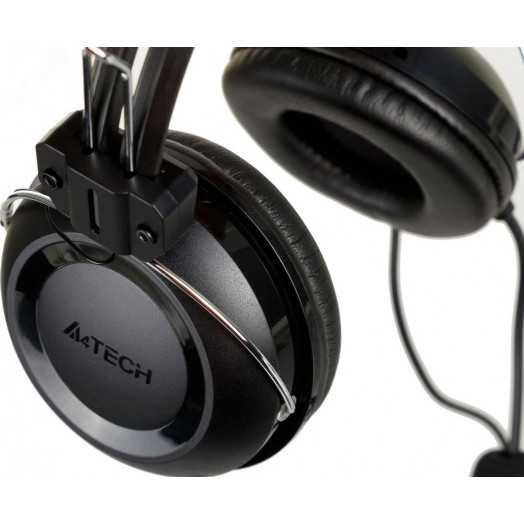 Гарнитура накладная HU-35, кабель 2м, USB, черный