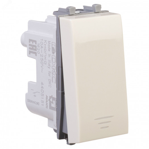 Avanti Кнопка ''Ванильная дымка'', 16A, 1 модульная
