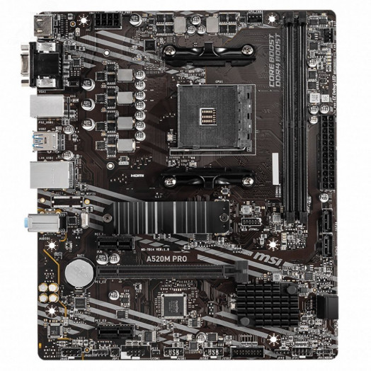 Материнская плата A520M PRO, AMD A520, Micro ATX