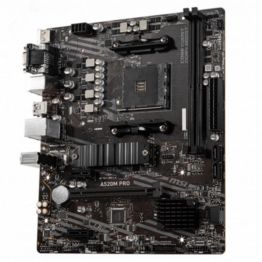 Материнская плата A520M PRO, AMD A520, Micro ATX