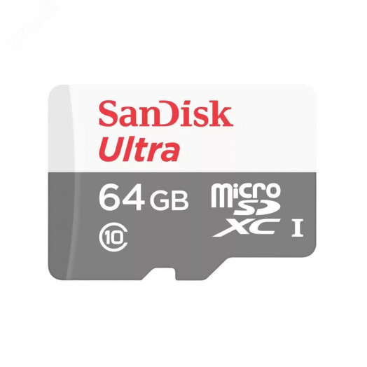 Карта памяти 64GB MicroSD Ultra, SDXC, 100 МБ/с, Class 10