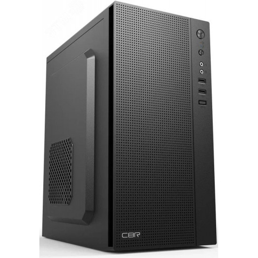 Корпус для ПК mATX Minitower MX08, без БП, 2хUSB 2.0, HD Audio+Mic, черный