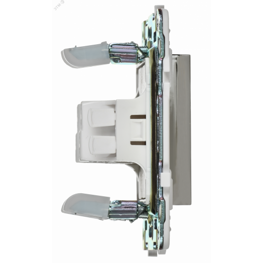 SKANDY Выключатель 1-клавишный проходной 10А SK-V02N никель IEK