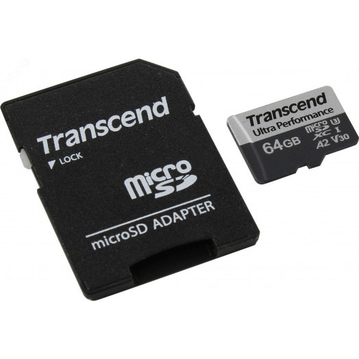 Карта памяти 64GB MicroSD 340S UHS I, SDXC, V30, U3, 160 МБ/с, Class 10